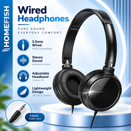 Wired 5mm headphones - 3.5mm,