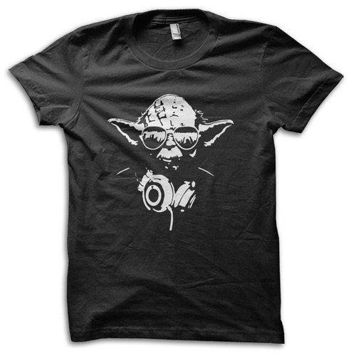 Maglietta yoda cuffie - maglietta, in