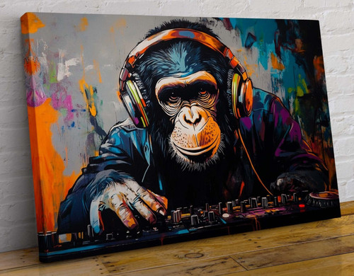 Cuffie scimmia graffiti - cuffie, dj
